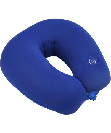 Verdant Touch Memory Foam Neck Pillow - Electric Vibration U-shaped Travel Pillow for Comfort - Blue - Buy Online on GoSupps.com