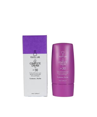 YOUTH LAB. CC Complete Cream SPF 30 - Correcting Cream with Sun Protection SPF 30 for Combination/Oily Skin, 40 ml
