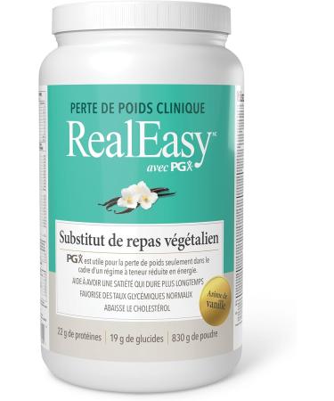 RealEasy with PGX Vegan Protein Meal Replacement Shake Vanilla Flavour 830g Helps you Feel Full Longer. 22g Protein per Serving - Buy Online on GoSupps.com