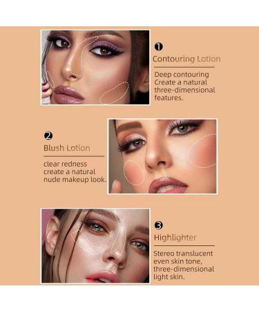 Highlighter Wand - 15ml Multifunctional Bronzer Pen Makeup Creamy Texture Highlighting Shade Makeup with Air Cushion Applicator Coatuiyo - Buy Online on GoSupps.com