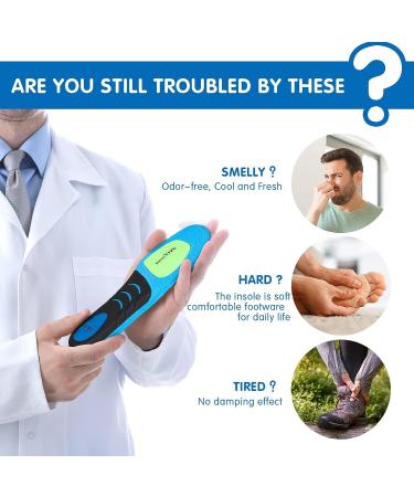 Sushn3D Plantar Fasciitis Insoles | Arch Support Orthotic Inserts | Shock Absorption Running Insoles | XS Size Men 2-6 Women 4-8 - Buy Online on GoSupps.com