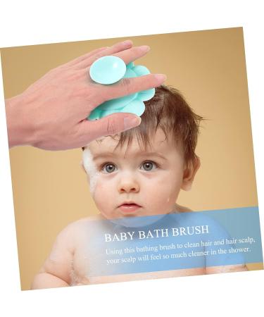Hemoton Silicone Shampoo Brush for Newborns - Green Handheld Shampooer and Scalp Massager for Baby Bath - Portable and Gentle Baby Hair Brush - 1pc - Buy Online on GoSupps.com