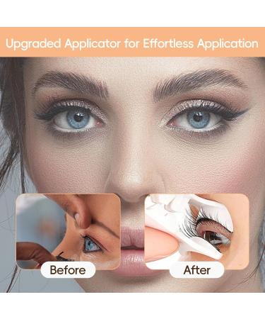 Wondsea Natural Look Magnetic Eyelashes Waterproof Magnetic Lashes without Eyeliner Reusable Magnetic Lashes with Applicator 3D No Glue Magnetic False Eyelashes(1 Pairs) one pair - Buy Online on GoSupps.com