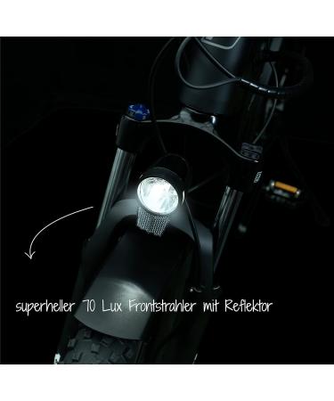 Fischer Bicycle Dynamo LED Headlight 70 Lux | Premium LED Bike Light with Parking and Twilight Function for Safe Cycling - Buy Online on GoSupps.com