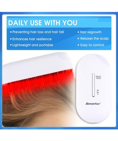 LED Hair Growth Laser Comb Red Light Therapy Hair Loss Treatment for Women Men - Hair Growth System for Thinning Hair - Buy Online on GoSupps.com