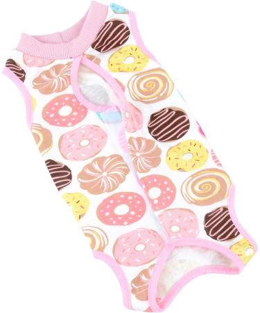 Selmai Medical Pet Shirt for Dogs & Cats - Soft Cotton E-Collar Alternative Post-Op Wound Protection Prevent Licking & Skin Diseases - Rosa L Donut - Buy Online on GoSupps.com
