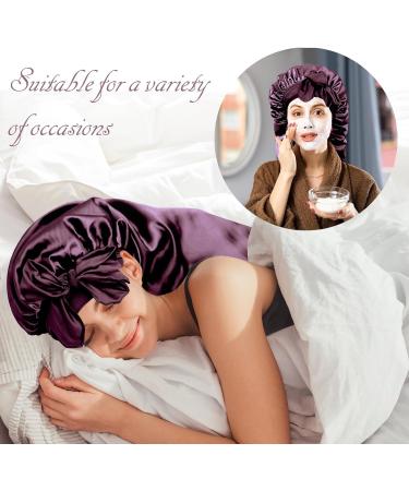 Bonnet Queen Satin Silk Sleeping Cap | Adjustable Night Hair Care for Curly Long Hair | Mr. Motorship Breathable Curlers - Buy Online on GoSupps.com