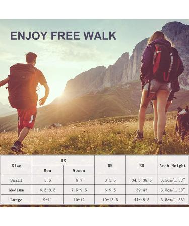 RooRuns 3/4 Length Orthotic Inserts for High Arch Support - Men's 5-6, Women's 6-7 - Buy Online on GoSupps.com