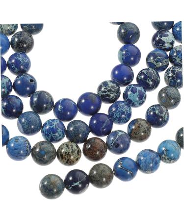 NUOBESTY 2Pcs Stone semi-finished product bead bracelet bead gem beads wristband beads bracelet stone beads wristband beading round beads Bracelet stone bracelet accessories decor Blue 0.80X0.80X0.80CM - Buy Online on GoSupps.com