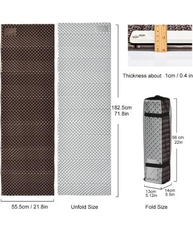 Widesea Portable Foam Sleeping Pad for Camping & Hiking - Waterproof & Moistureproof - Grey - Buy Online on GoSupps.com