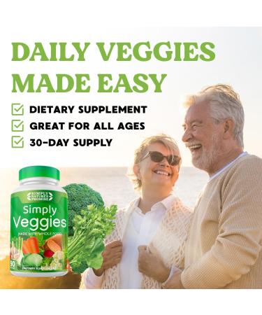 Simply Nature's Promise - 90 Soy-Free Veggie Capsules | Whole Food Superfoods 2 Month Supply with Beta Carotene & 18 Vegetables - Buy Online on GoSupps.com