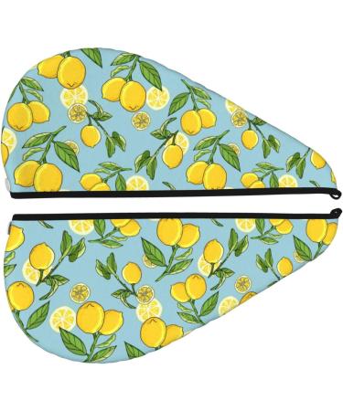 Hair Towel Wrap - Quick Drying Turban with Button - Lemon Color | Hair Drying Solution for All Hair Types - Buy Online on GoSupps.com