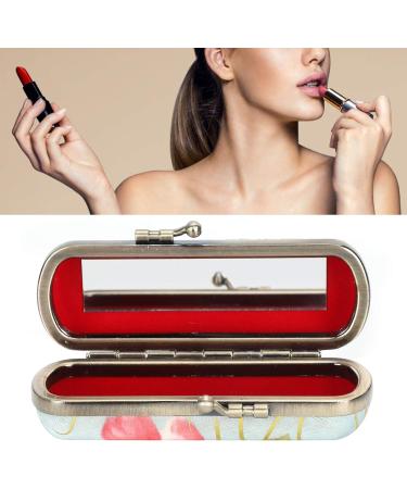 Shop Vintage Embroidery Lipstick Gloss Case | Portable Lipstick Holder with Mirror | Stylish Cosmetic Storage Set - Buy Online on GoSupps.com