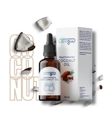 Fractional Coconut Oil - Tropical Happiness with Liquid Fractional Coconut Oil for Skin, Body, Face & Hair - 50ml - 100% Pure & Natural - Skin, Body & Hair Oil