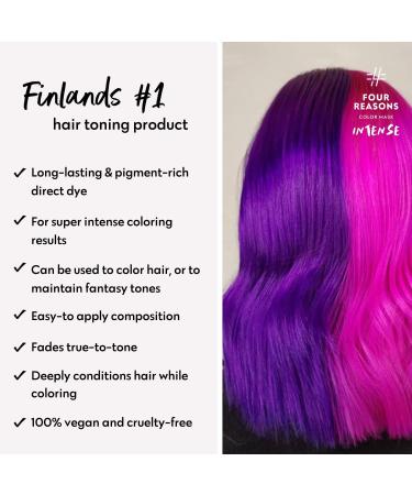 Four Reasons Intensive Toning Treatment Violet | 200ml Semi-Permanent Direct Dye for Brightened Hair | Intense Violet Color Results - Buy Online on GoSupps.com