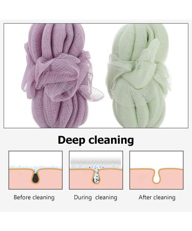 Buy Healifty 2pcs Bath Ball Back Strip - Exfoliating Shower Sponges & Loofah Massage Accessories for a Refreshing Bath Experience - Buy Online on GoSupps.com
