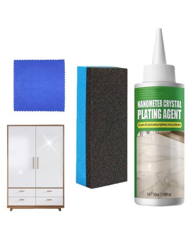 Crystal Plating Agent | Stone Crystal Plating Agent Marble Scratch Repair Refurbishment Long-Lasting Protective Film Crystal Coating Agent for Tile & Furniture Liangyan