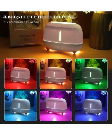 Moorle Aroma Diffuser - Flames Effect Essential Oils Humidifier | 250ml Fragrance Diffuser with 7 LED Colors | Perfect for Home Office and Yoga - Buy Online on GoSupps.com