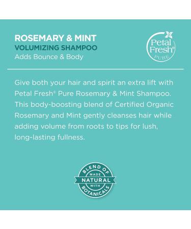 Petal Fresh Pure Rosemary & Mint Shampoo 355ml - Natural Hair Care for All Hair Types | Buy Online Worldwide - Buy Online on GoSupps.com