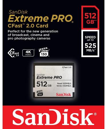 SanDisk 512GB Extreme PRO CFast 2.0 Memory Card - High Performance Storage - Buy Online on GoSupps.com