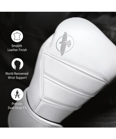 Hayabusa T3 Kanpeki Leather Boxing Gloves 16oz - Men and Women Training Sparring Heavy Bag Mitt Work - White - Buy Online on GoSupps.com
