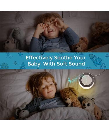 CuoBrave White Noise Machine with Night Light for Sleeping Baby & Adults | 14 Soothing Sounds | High Fidelity | Plug-in | 5 Timers & Memory - Buy Online on GoSupps.com