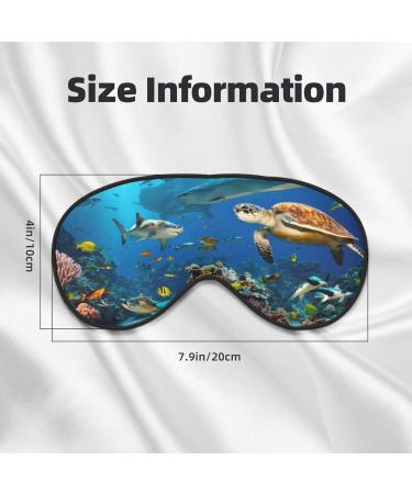 Sea Turtles Print Double-Sided Eye Mask Soft and Light Blocking for Enhancing Sleep Quality - Buy Online on GoSupps.com