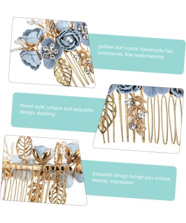 Angoily Bridal Comb Decorative Hair Clips Bride Bridesmaids Crystal Headpiece Bridesmaid Hair Accessories Women Hair Side Combs Floral Hair Clip Pearl South Korea Women's Fabric - Buy Online on GoSupps.com