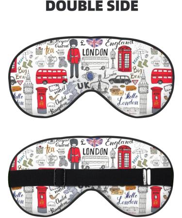 I Love London Eye Mask - Adjustable Light Blocking Sleep Mask for Deep Rest | Unisex - Buy Online on GoSupps.com