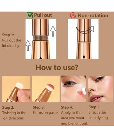 AKOFIC Blush Beauty Wand - Liquid Contour & Highlighter for Flushed Cheeks and Glowing Skin - Buy Online on GoSupps.com