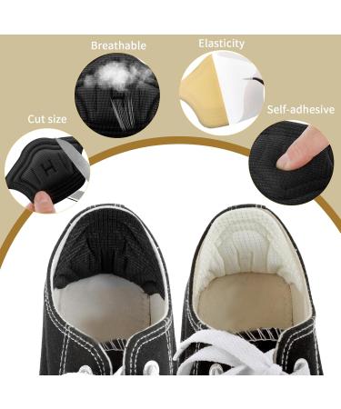 Shop WLLHYF 4 Pairs Self-Adhesive Heel Pads - Anti-Blister Cushion Inserts for Loose Shoes (Black & Apricot) - Universal Fit for Men & Women - Buy Online on GoSupps.com