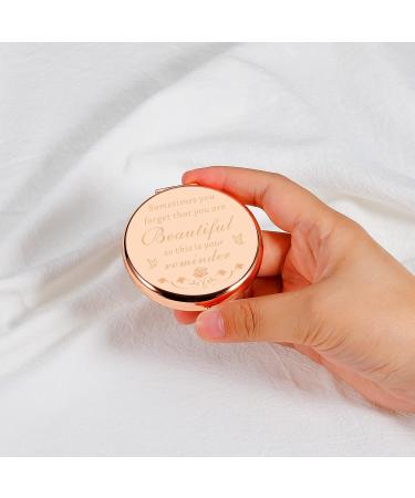 Compact Makeup Mirror - Graduation & Birthday Gift for Her - Inspirational & Personalized Present for Sister, Best Friend, Nurse, Coworker - Perfect Stocking Stuffer for Christmas - Ideal for Women, Daughter, Mom, Wife, Girlfriend - Buy Online on GoSupps.com