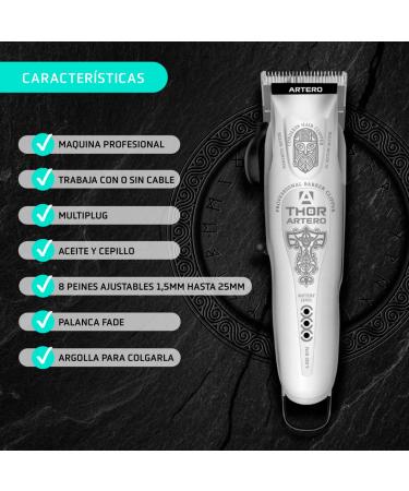 Maquina Thor Professional - High-Performance Hair Clipper for Precision Cutting | International Shipping Available - Buy Online on GoSupps.com