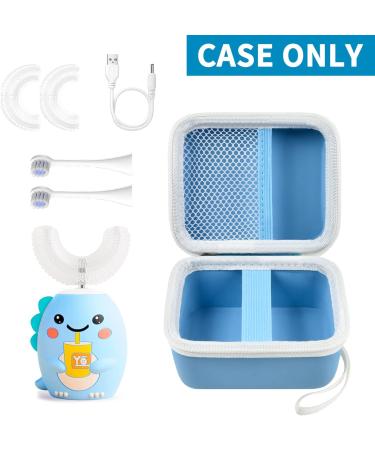 Kids U-Shaped Electric Toothbrush Storage Organizer - Dinosaur Blue | Case for Brush Heads, Charging Cable & Accessories (Box Only) - Buy Online on GoSupps.com