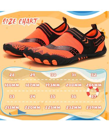 Ieilulu Children's Bathing Shoes - Velcro Water & Swimming Shoes for Girls - 28 EU Orange - Buy Online on GoSupps.com