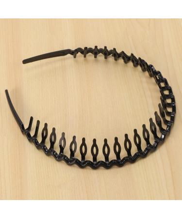 TAVIS TAVIS(R) Plastic Teeth Comb Hairband Hair Hoop Headband Black for Woman - Buy Online on GoSupps.com