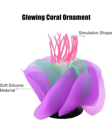 Buy VOCOSTE Purple Aquarium Simulation Coral Water Flower - Realistic Silicone Decoration for Aquariums | International Shipping Available - Buy Online on GoSupps.com