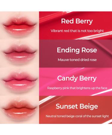 LOVB Pudding Glow Korean Lip Tint - Long-Lasting Hydrating Lip Gloss for Glowy Lips - Non-Sticky Glossy Lip Stain 0.14 Oz (Red Berry) - Buy Online on GoSupps.com