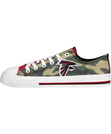 Atlanta Falcons NFL Women's Camo Low Top Canvas Shoes - Size 8 | Official Team Merchandise - Buy Online on GoSupps.com