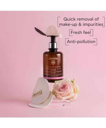 Apivita Micellar Cleansing Water 300ml - Gentle & Effective Makeup Remover for All Skin Types - Buy Online on GoSupps.com