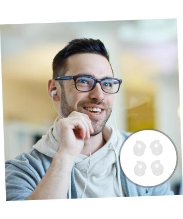 NOLITOY Comfortable Earphone Ear Tip Accessories | Non-Slip Over-Ear Headphones | White Silicone Caps for Earbuds | 2 Pairs Ideal Alternative - Buy Online on GoSupps.com