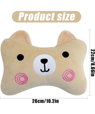 Migiftdy Car Headrest Pillow - Neck Support Travel Pillow for Driving & Long Flights (Bear Design) - Ideal for Comfort at Home in Cars & on the Go - Buy Online on GoSupps.com
