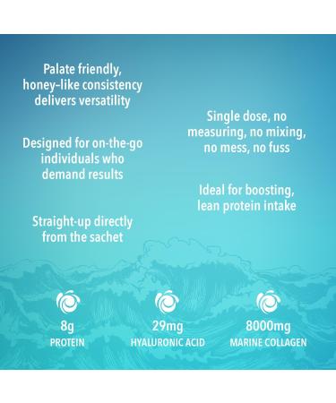 Liquid Marine Collagen Peptides Supplement (8000mg) | Hydrolyzed Arctic Collagen for Skin Hair Nails & Joints | Delicious Sugar-Free (Strawberry) - Buy Online on GoSupps.com