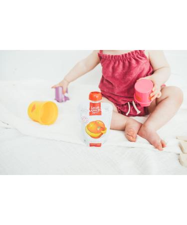 Love Child Organics Superblends Bananas Strawberries + Peaches Puree 128 ml (Pack of 12) by Nature's Path - Buy Online on GoSupps.com