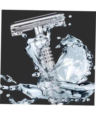 Beaupretty Manual Razor for Men - Silver Butterfly Open Safety Razor | Double-Edged Shaving Knife for a Smooth Face Shave - Buy Online on GoSupps.com