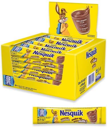 BOISSON CHOCOLAT CACAO NESQUIK FABRIQU E PAR NESTLE EU CONSERVATION LONGUE (60 Sachets x 13.5g)