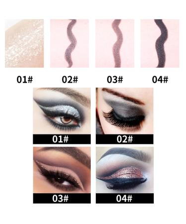 MAEPEOR Matte Gel Eyeliner Set - 4 Smudge-proof & Waterproof Shades for Women - Black, Gray, Silver - Smooth Eyeliner Cream - Buy Online on GoSupps.com