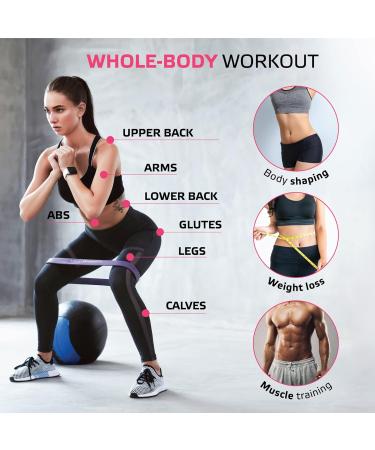 Sport2people Fitness Straps Set - Allatex Gymnastics Resistance Bands & Booty Bands - Pink | International Shipping - Buy Online on GoSupps.com