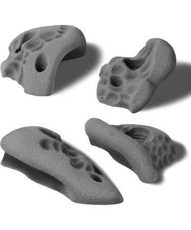 ALPIDEX 12L Climbing Holds - Medium-Deep Undercuts Grey Stone Handle Grips for Indoor & Outdoor Climbing - International Shipping Available - Buy Online on GoSupps.com