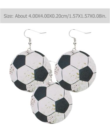 6 Pairs football earrings Leather Sports Earrings jewelry for women earrings statement earrings for women leather earrings for women Leather volleyball Earrings Miss baseball fan - Buy Online on GoSupps.com